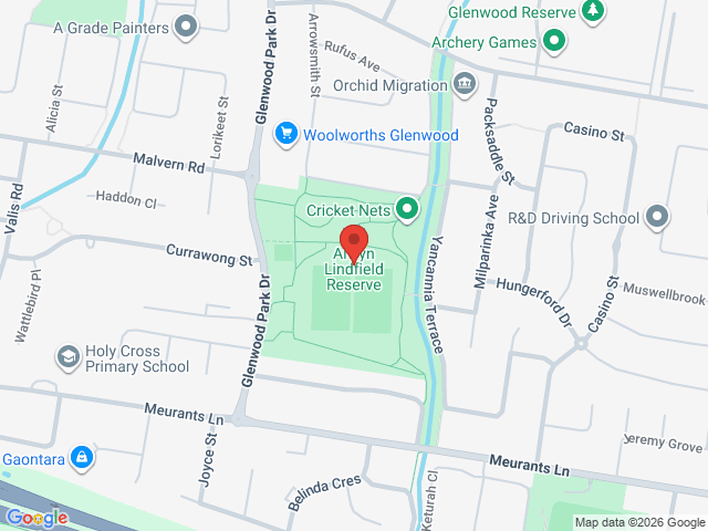Map showing event location